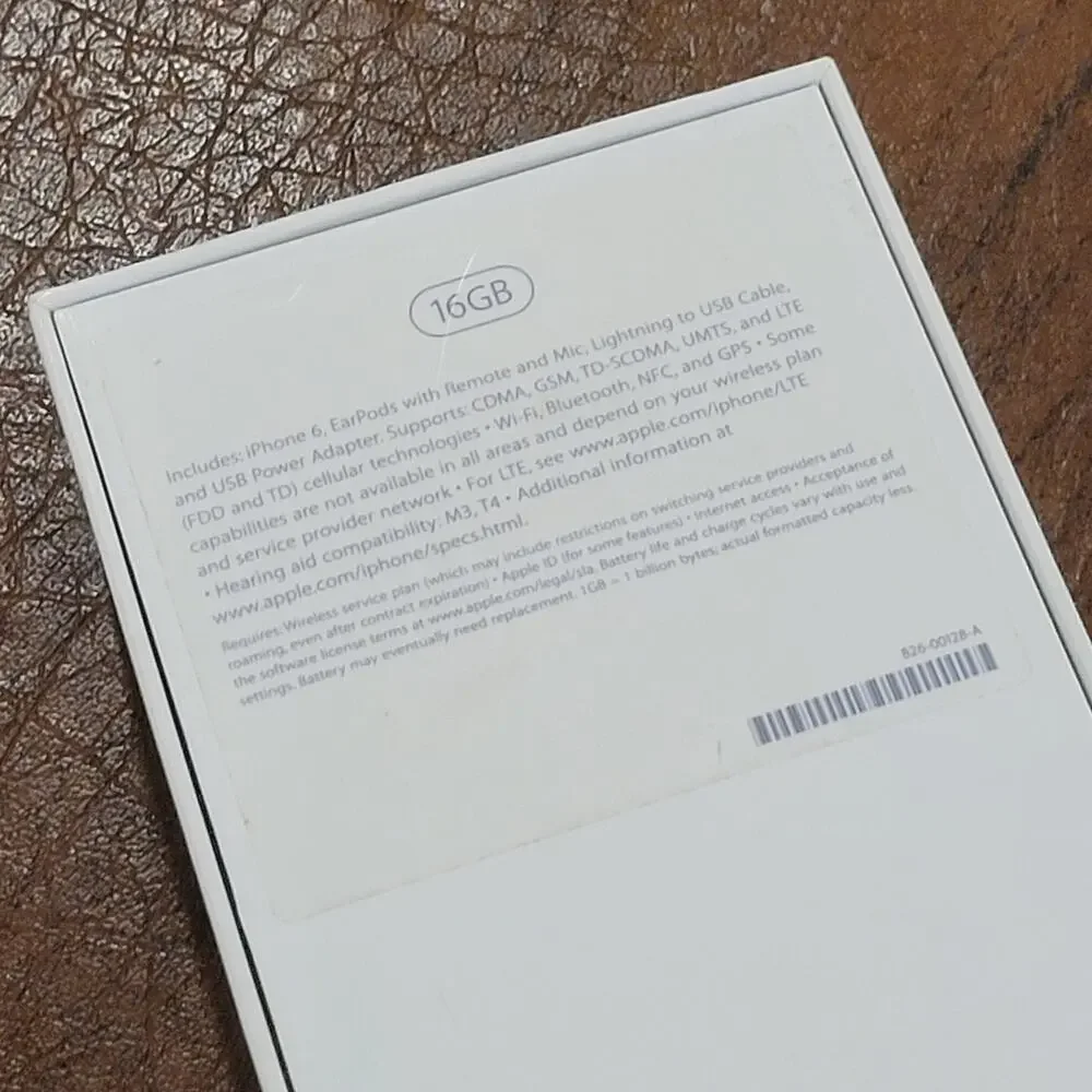 Box only Apple iPhone 6 Gold 16GB A1586 Empty box only